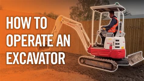 control excavator|how to operate excavator.